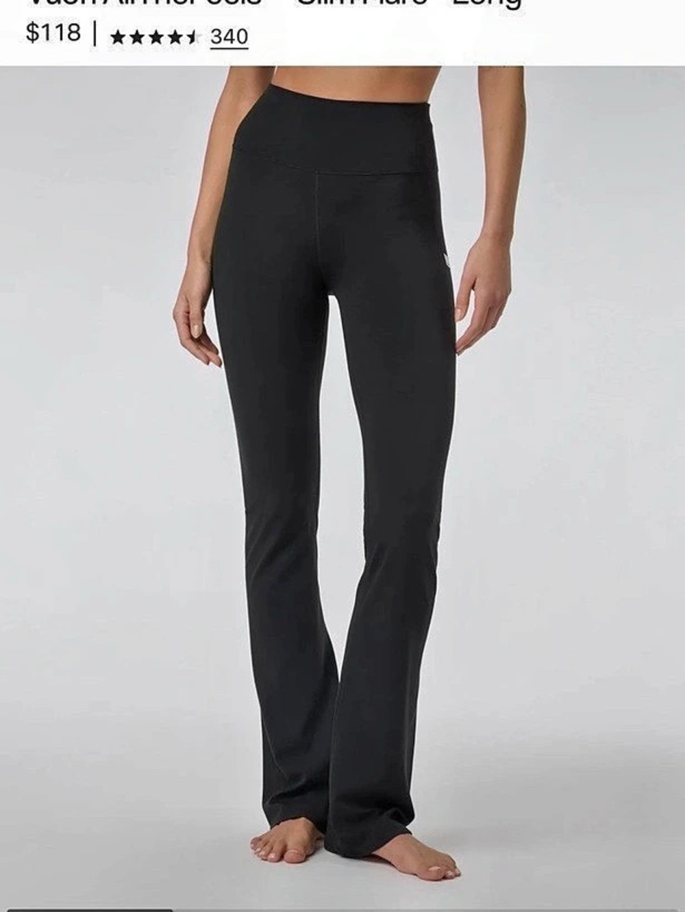 Vuori AllTheFeels Slim Flare - Long Black